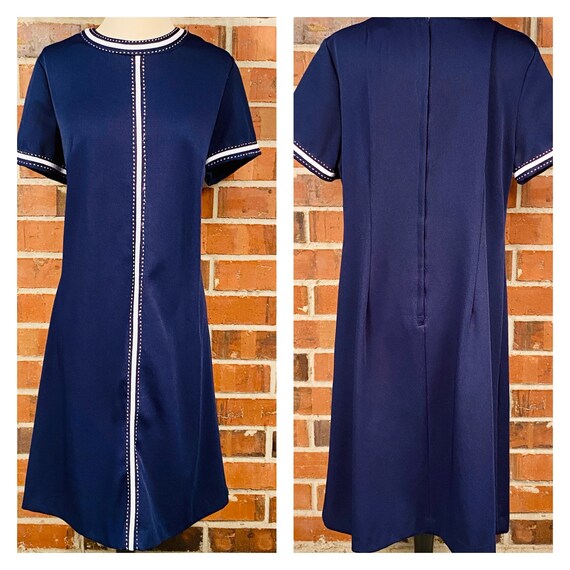 Vintage 60s Plus Size Mod Dress | 60s mad men size