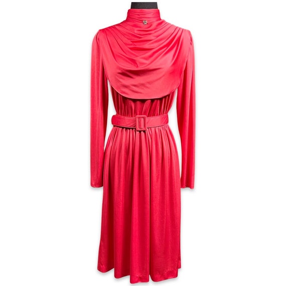 Vintage 1970s does the 1940s Pink Dress/ vintage,… - image 3