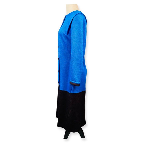 Vintage 1980s size 14 Drop Waist Sweater Dress, 8… - image 5