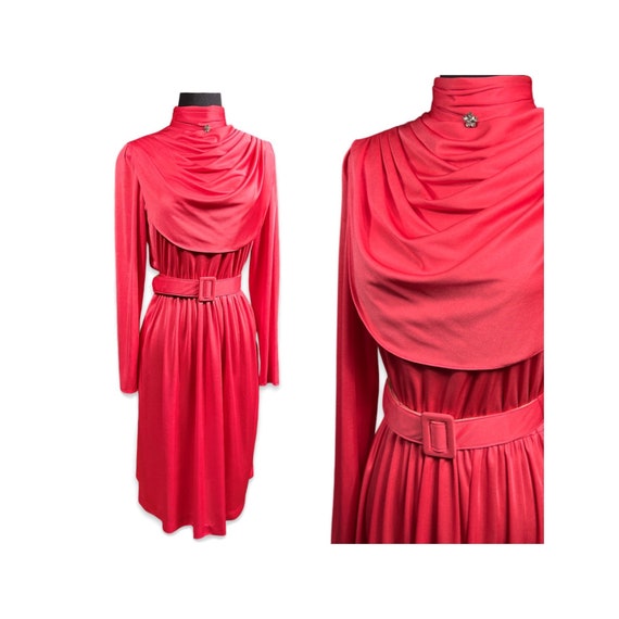 Vintage 1970s does the 1940s Pink Dress/ vintage,… - image 1