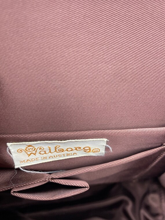 Vintage 1940s bejeweled Silk Handbag, beautiful g… - image 8