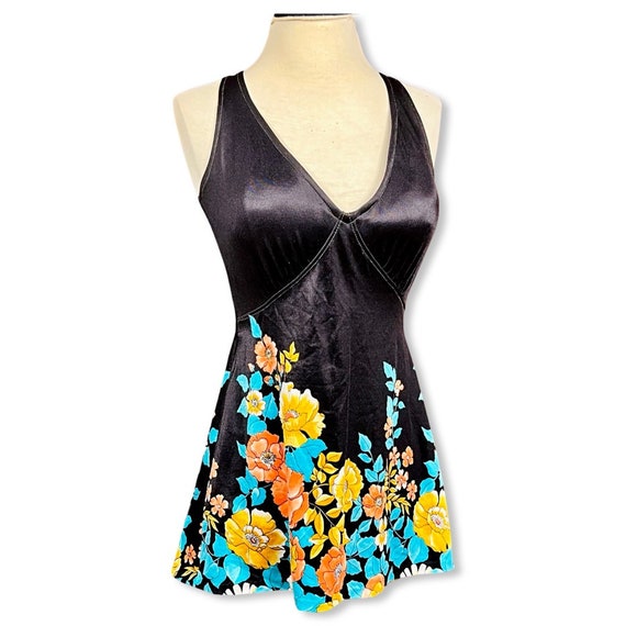 Vintage 1970s plus size Swimsuit, 70s skirted swi… - image 2