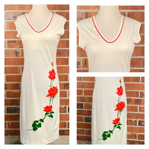 Vintage 60s Alfred Shaheen Print Dress | 1960s Siz