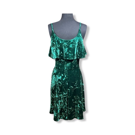 Vintage 1990s Crushed Velvet dress, 90s velvet cl… - image 6