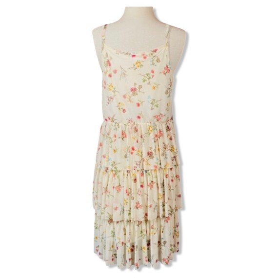 Vintage 1990s Layered Floral Dress | 90s layered … - image 3