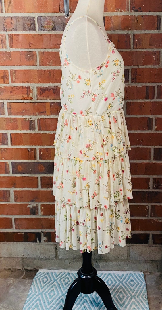 Vintage 1990s Layered Floral Dress | 90s layered … - image 6