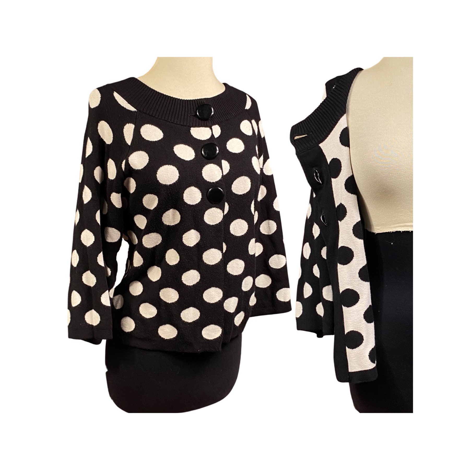 big polka dot sweater