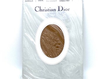 Vintage 1980s iconic Christian Dior  “Diorella” pantyhose, Dior size 2 vintage hosiery, 80s Dior hosiery, pantyhose