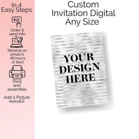 Custom Digital Invitation Etsy