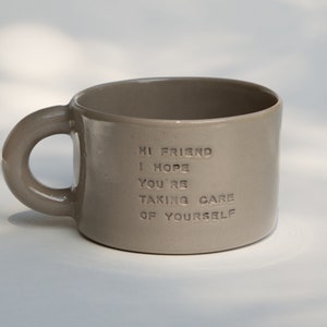 Custom coffee mug for men, Custom stamped mug, Groomsmen gift, Best friend gift for him, Mug personalized, Handmade minimalist ceramic mug