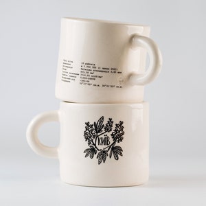 Kyiv Ukraine Mug, Handmade unique white coffee mug 15 oz, Travel Souvenir, Ukrainian Gift Mug, Ukrainian Patriotic Gift, Gift for friends