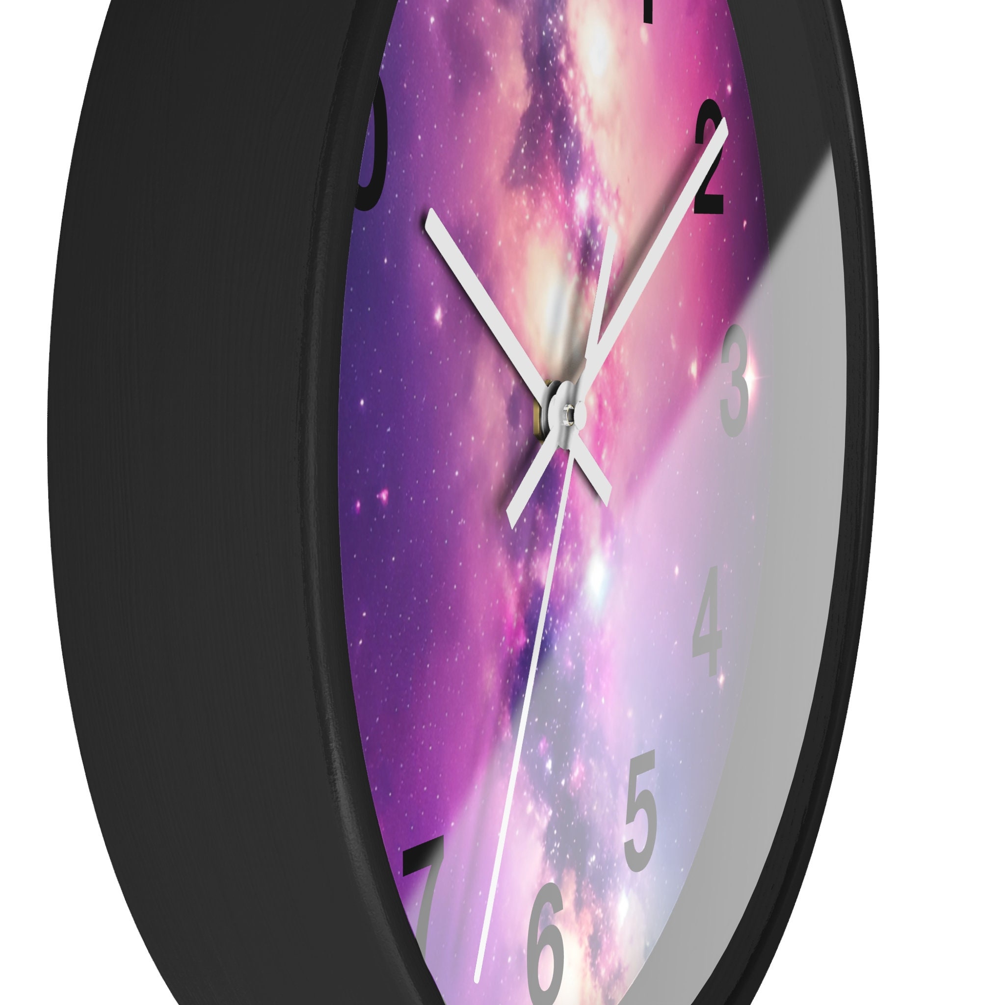 Galaxy Wall Clock Solar System and Stars Design Unique Cosmic Decor ...