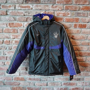 Vintage 00s Nike Deadstock NWT Toronto Raptors Fleece Lined Jacket vtg 90s starter pro player logo 7 NBA Youth Large L 16/18 - fits Small S