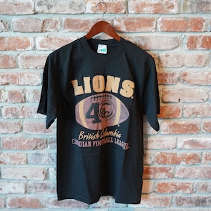Vintage Deadstock Unworn 1994 BC Lions CFL 40 Year Anniversary T-Shirt 90s Canadian Football grey cup - Small S but fits like Medium M