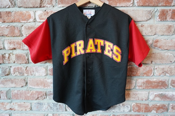 Vintage 90s Pittsburgh Pirates Baseball Jersey Starter Youth 