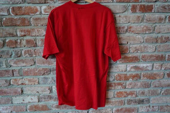 Vintage nwt 90s Calgary Stampeders CFL Red T-Shir… - image 4