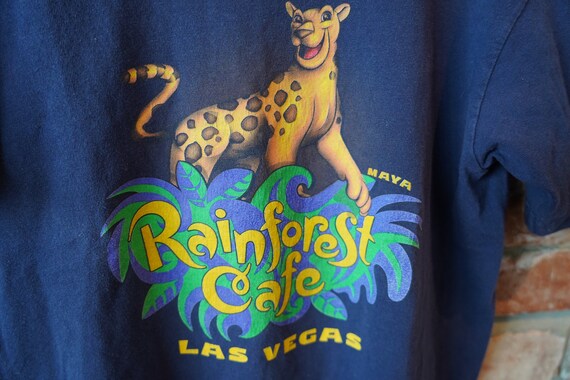 Vintage Las Vegas Rainforest Cafe T Shirt T-Shirt… - image 4