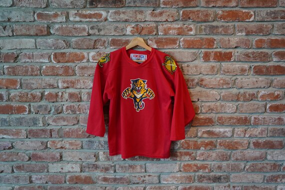 Vintage 90s Florida Panthers CCM Hockey Jersey Ed… - image 1