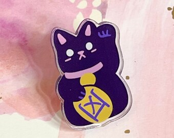 Unlucky Cat | 1.25" Acrylic Pin