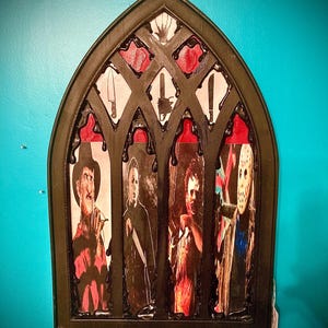 Original Slashers Chapel Saint Window Style Hanging Display Decoration