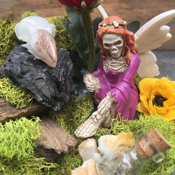 Living Dead Fairy Garden Oddity Horror Macabre Terrarium