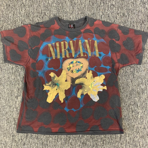 1993 Nirvana Heart Shaped Box T-shirt XL X-Large G