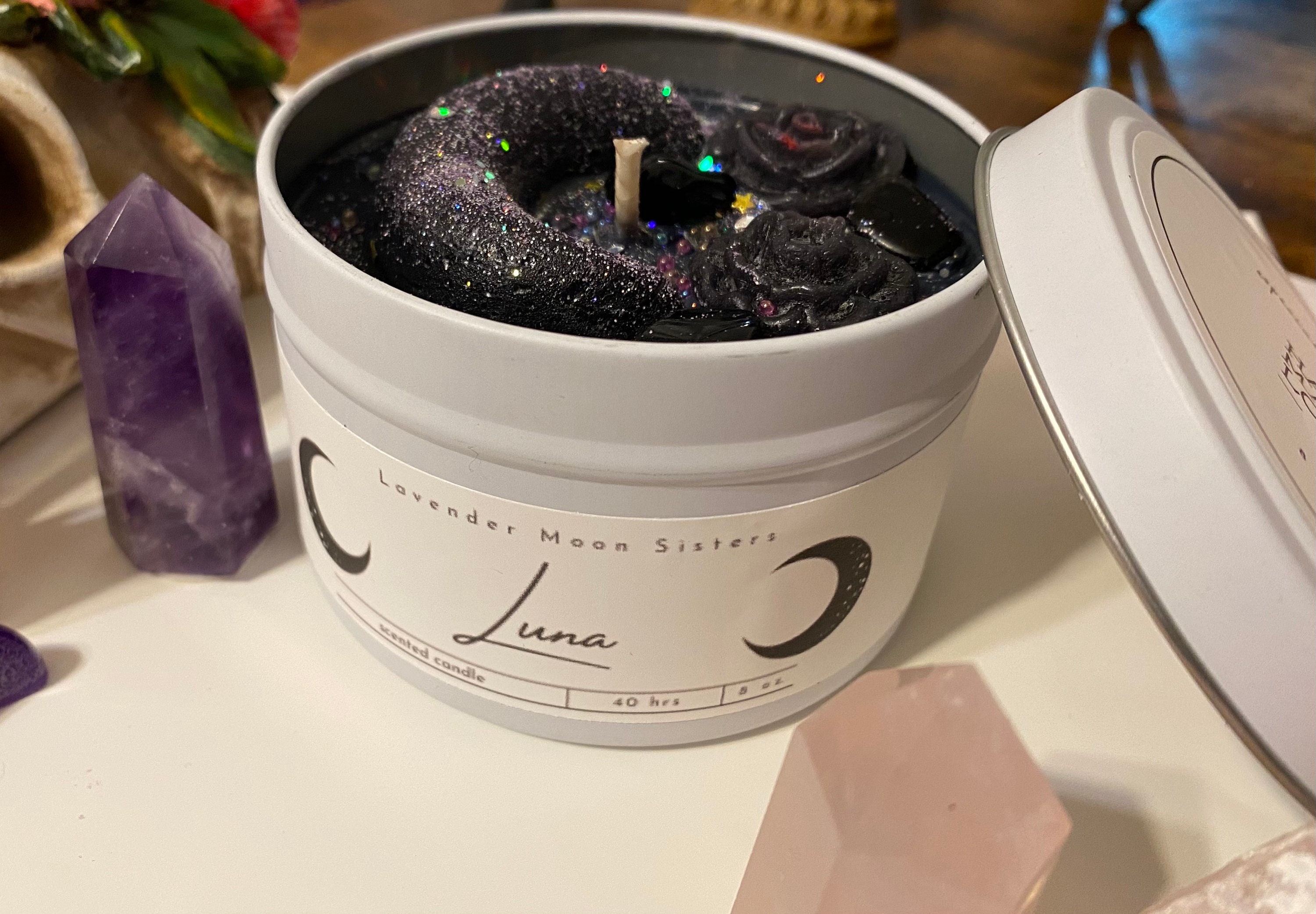 Luna Luna Kerze Ritualkerze Lavendel Mond Schwestern Etsy
