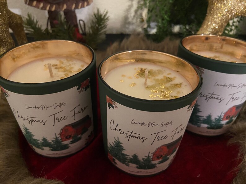 Christmas Tree Farm Christmas Farmhouse Candles Christmas Etsy UK