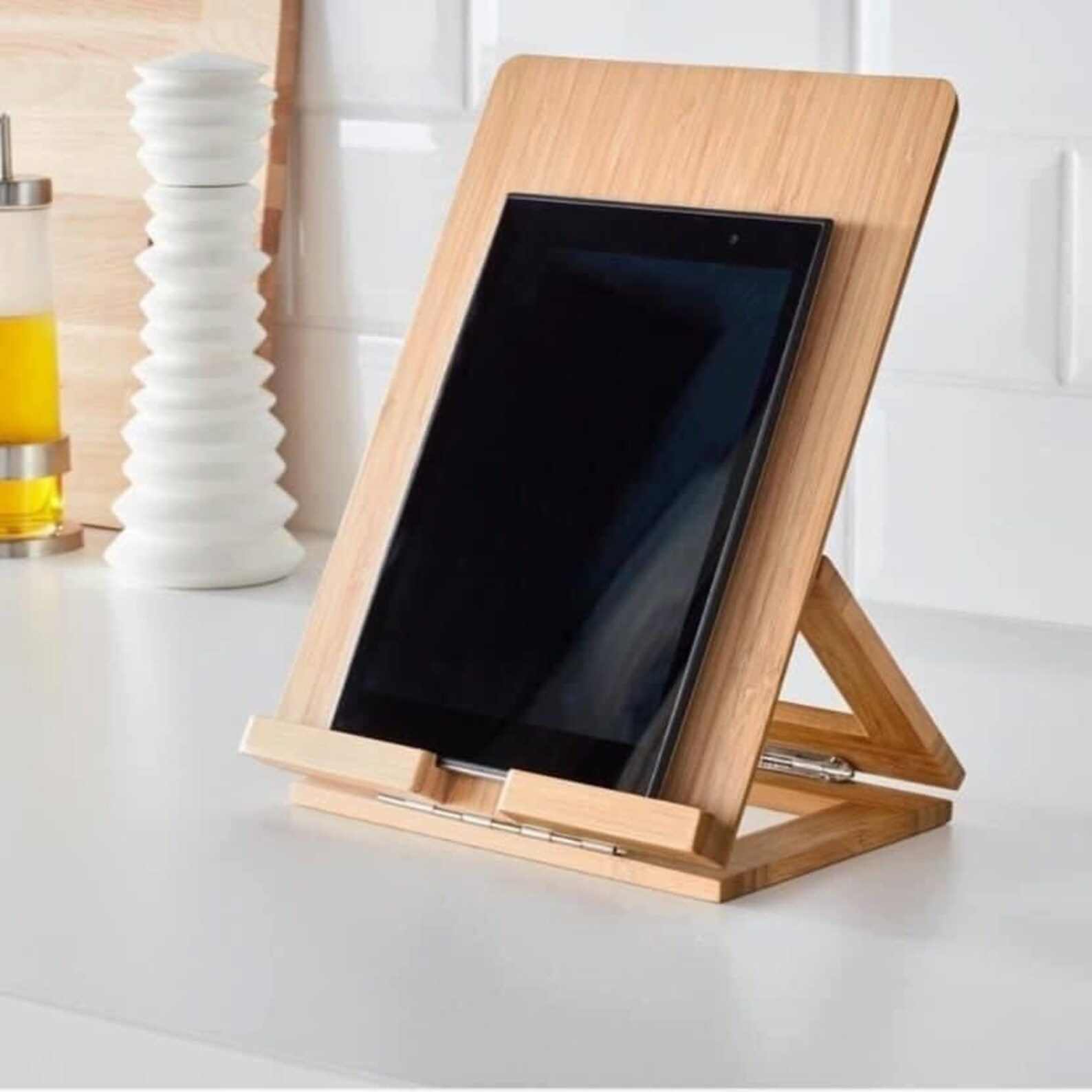 Ipad Stand Adjustable Wooden Ipad Stand Wooden Tablet Etsy