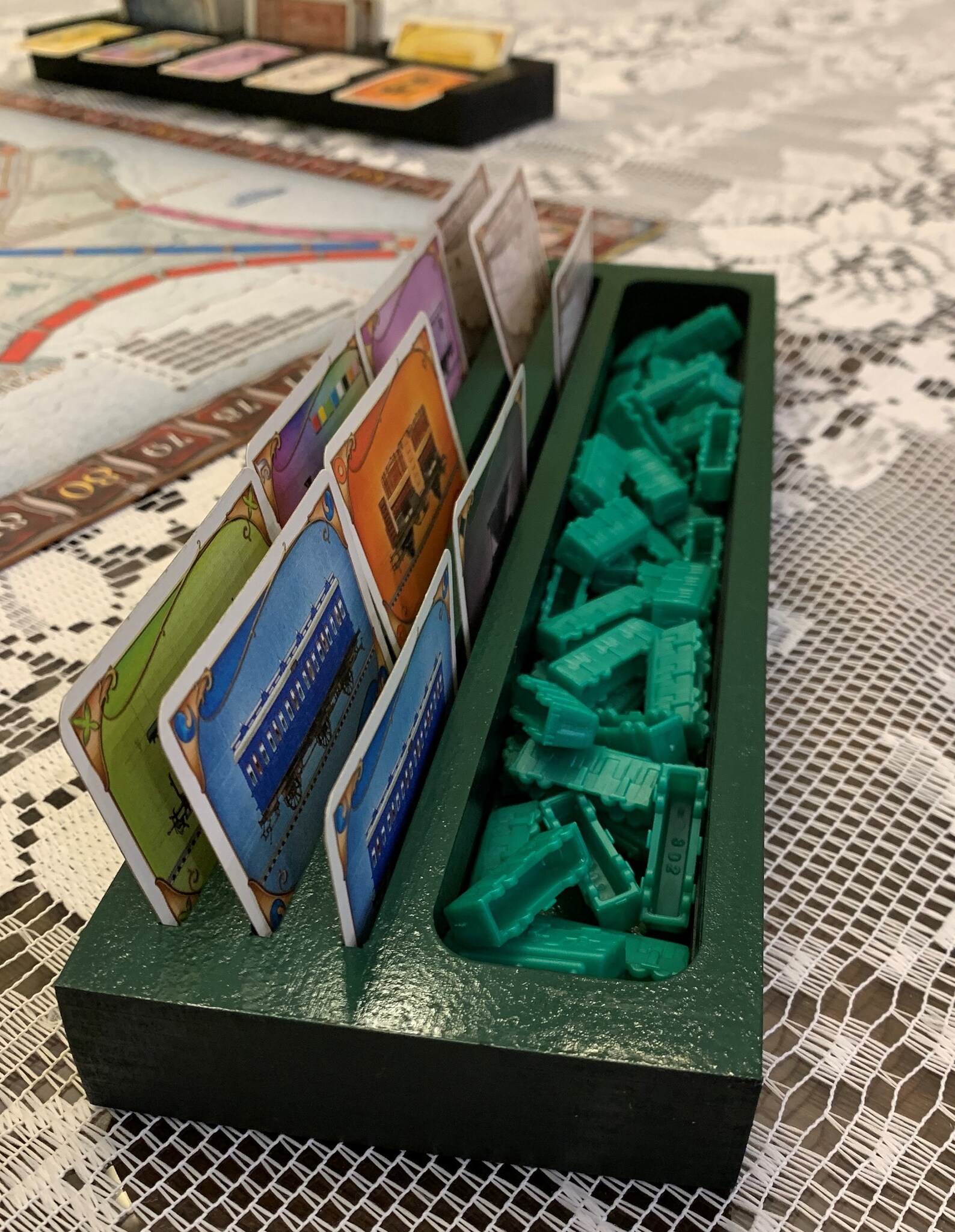 Handmade board game holder for pieces/tokens/cards Gift for Etsy