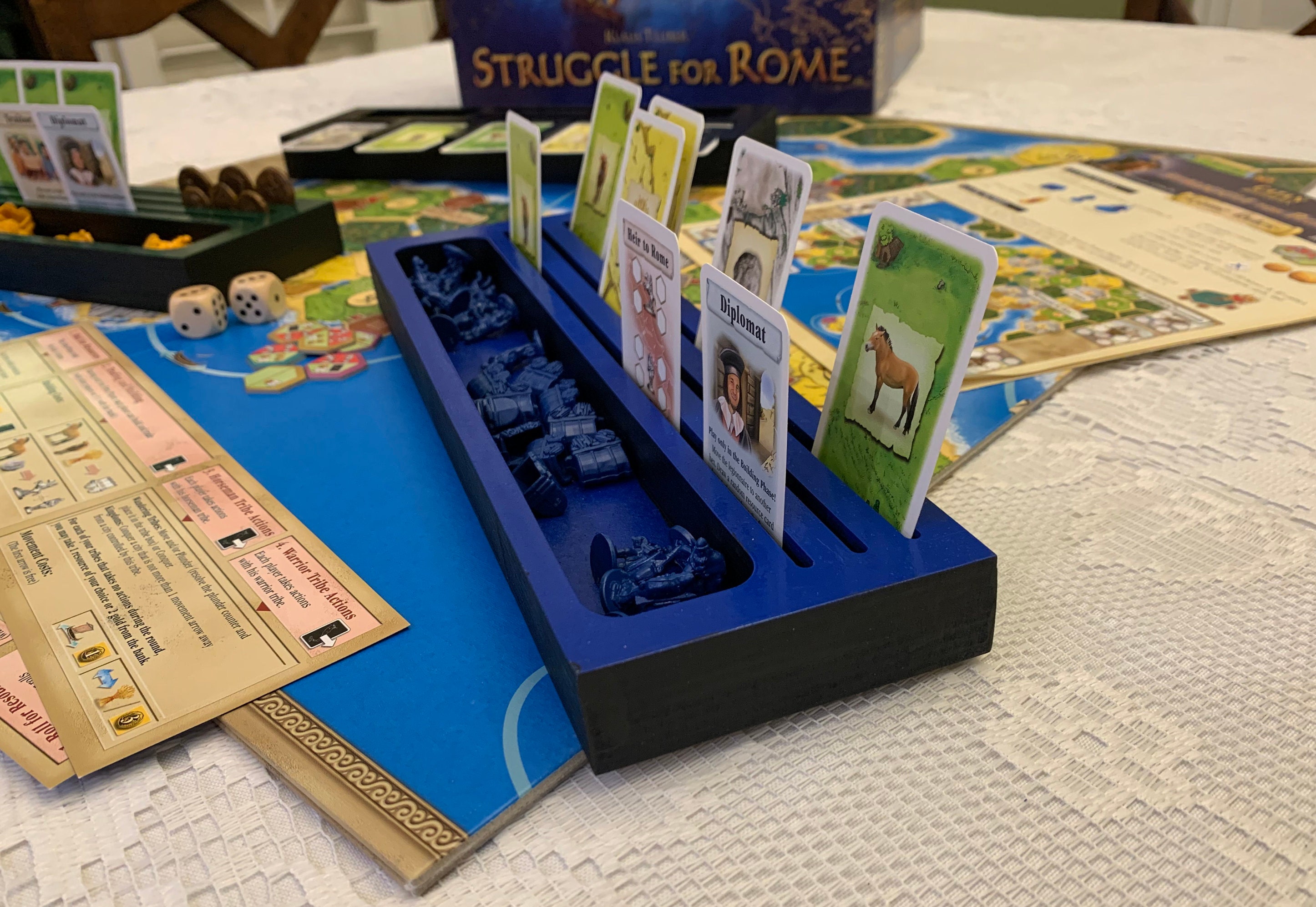 Handmade board game holder for pieces/tokens/cards Gift for Etsy