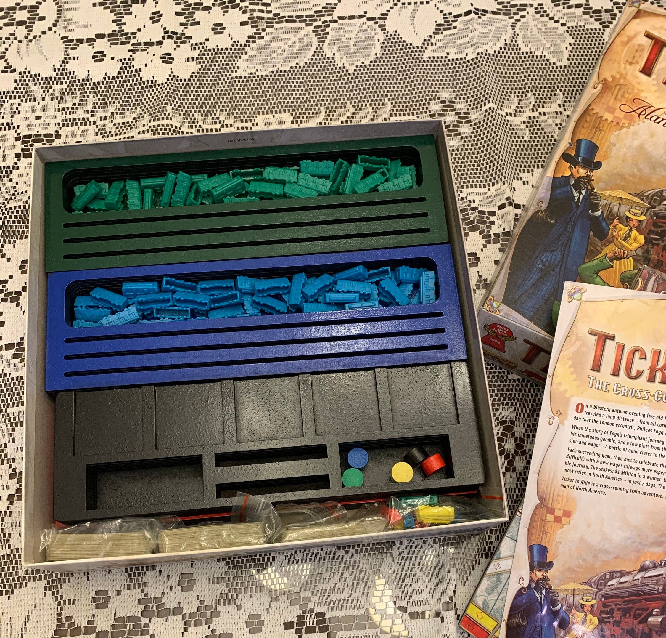 Handmade board game holder for pieces/tokens/cards Gift for Etsy