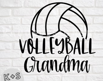 Download Volleyball Grandma Svg Etsy