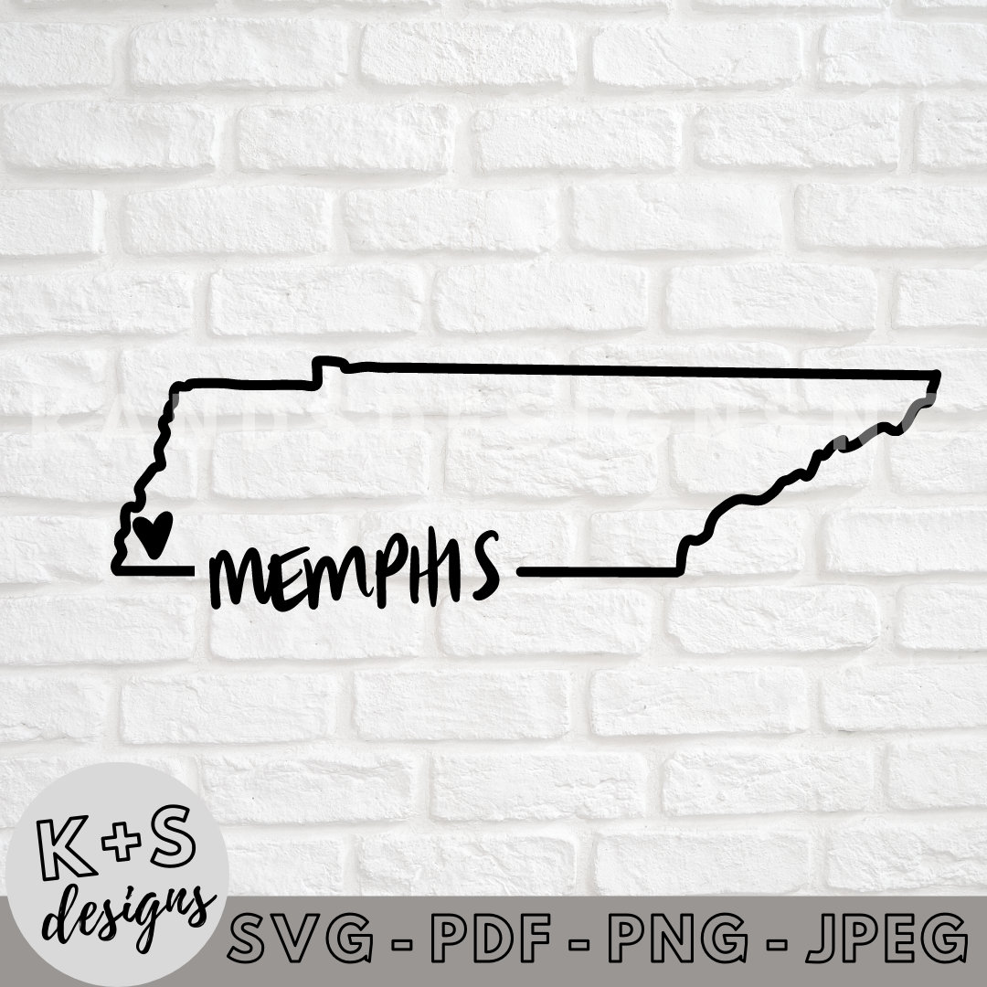 Memphis TN SVG Digital Cut File Cricut svg Cameo svg svg Etsy