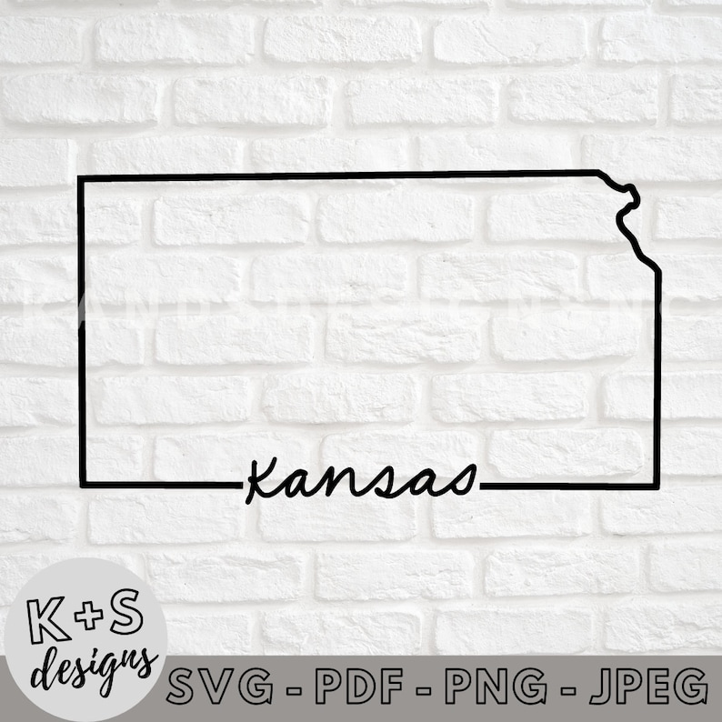 Kansas SVG Digital Cut File Cricut Svg Cameo Svg Svg | Etsy