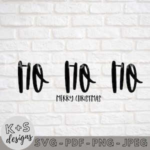 Ho Ho Ho SVG, Digital Cut File, Cricut svg, Cameo svg, Christmas svg, svg, png