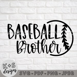 Baseball Brother SVG, Digital Cut File, Cricut svg, Cameo svg, Sports svg, svg, png, jpeg, PDF