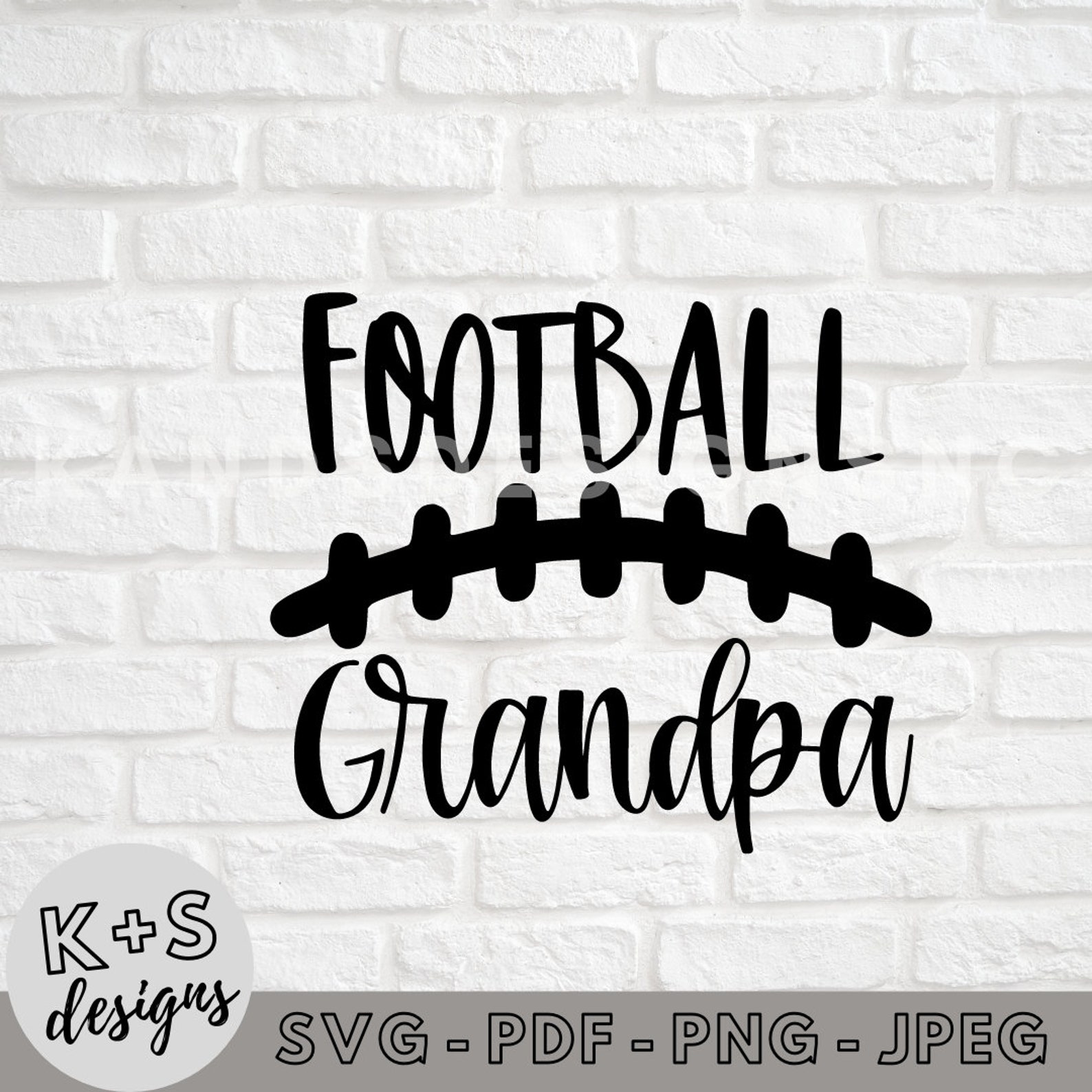 Football Grandpa SVG, Digital Cut File, Cricut Svg, Cameo Svg, Sports ...