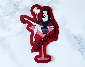 Vampira Pin-Up Sticker