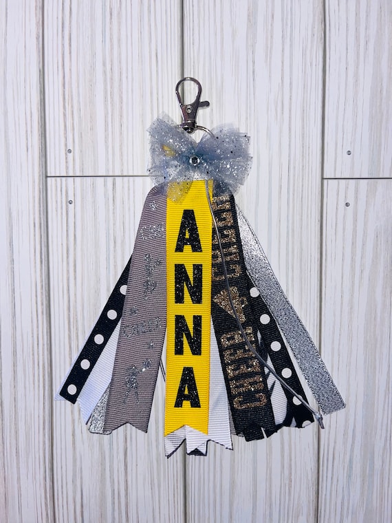 Personalized Cheer Zipper Pull- Beaded Charms