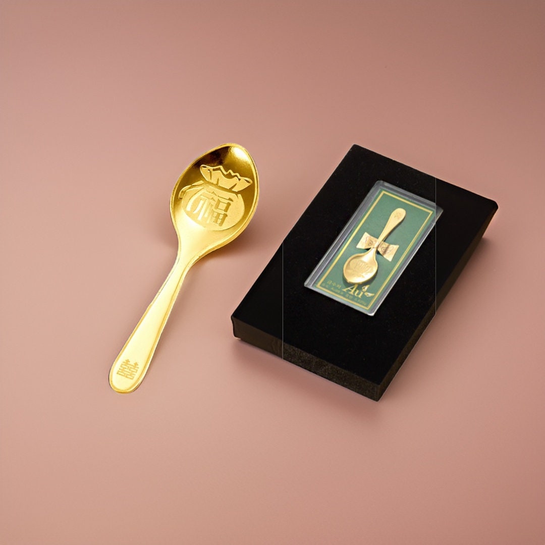 Real Gold Spoon Etsy