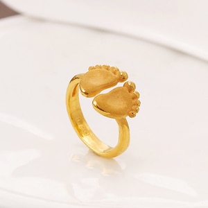 Baby Birthday Gold Ring Gift 24K .999 Pure 1.875g 3.75g Korean 1st Ring Gold Bar 돌반지