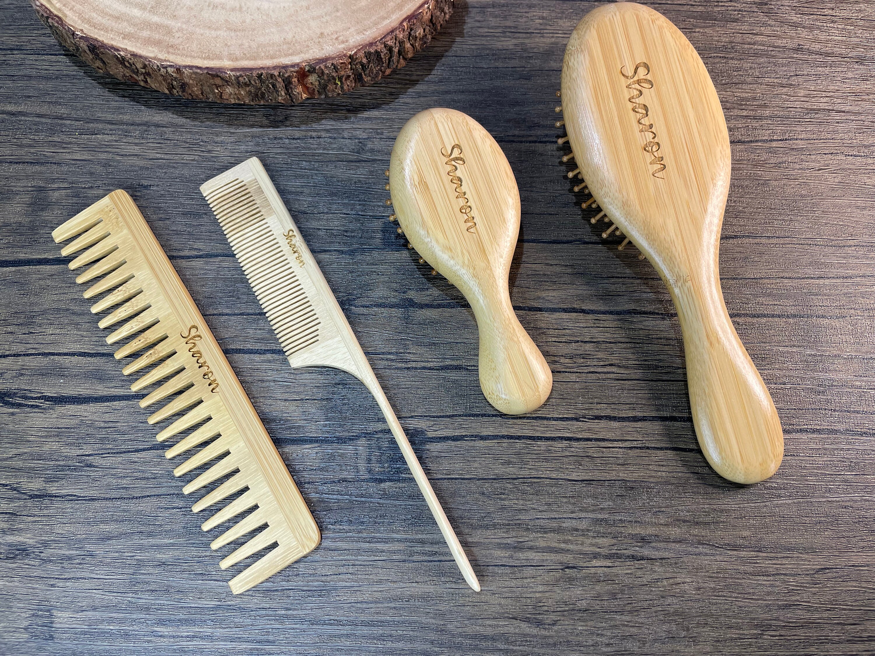 Bamboo Hair Brush - Etsy Bamboo Hair Brush - Etsy