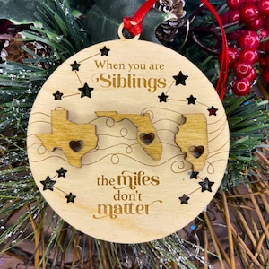 Togetherness Ornament Personalized Wooden Ornament Family Christmas ...
