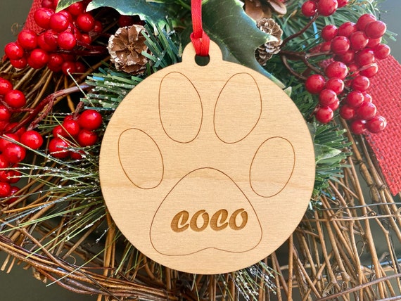 Custom Ornaments Custom Wood Cat Ornament Kitten Ornament Personalized Pet Gift Pet Ornament Farmhouse Cat Ornament Cat Ornament