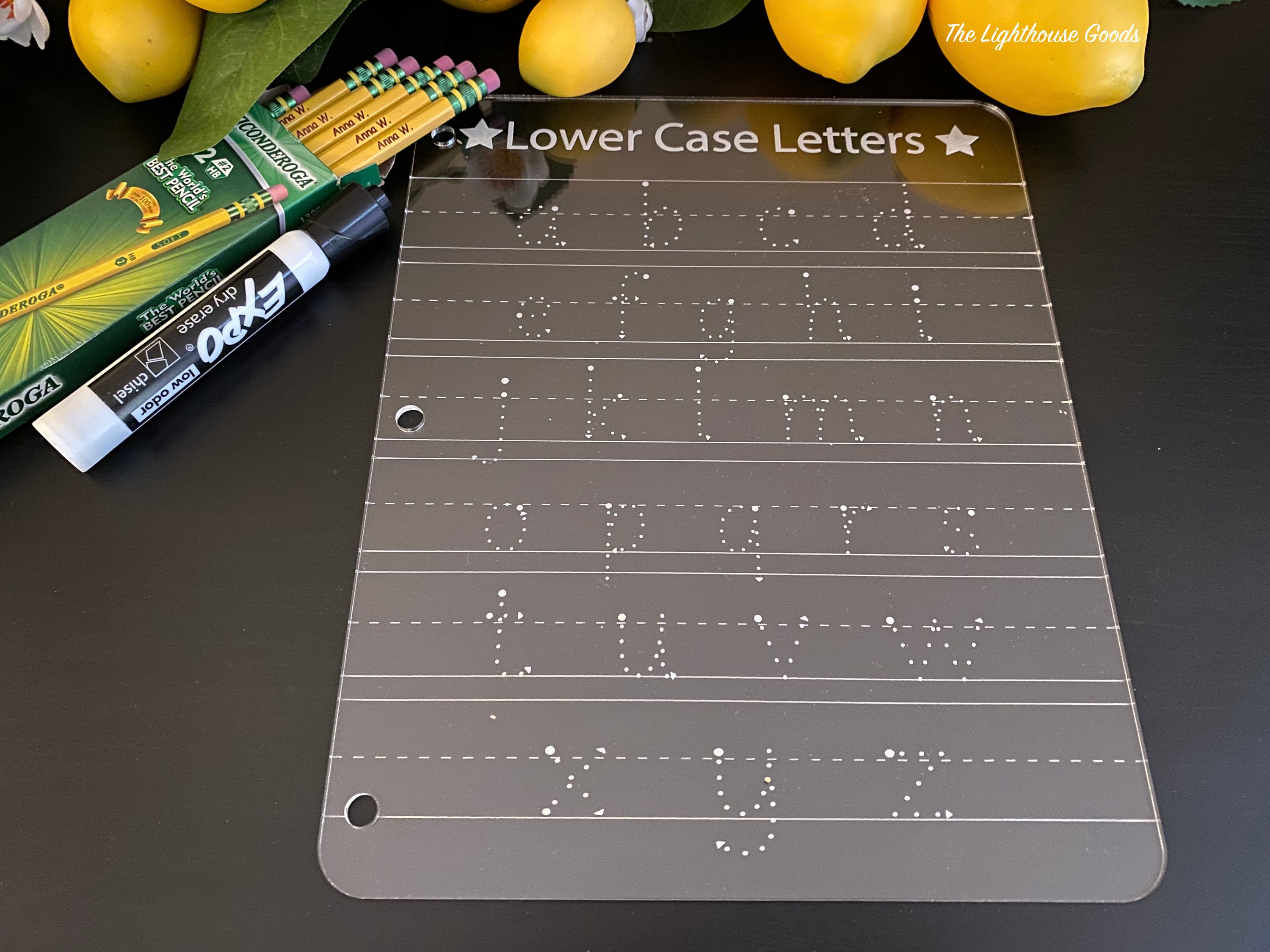 Dry Erase Letter Tracing Dry Erase Alphabet Board Number Etsy