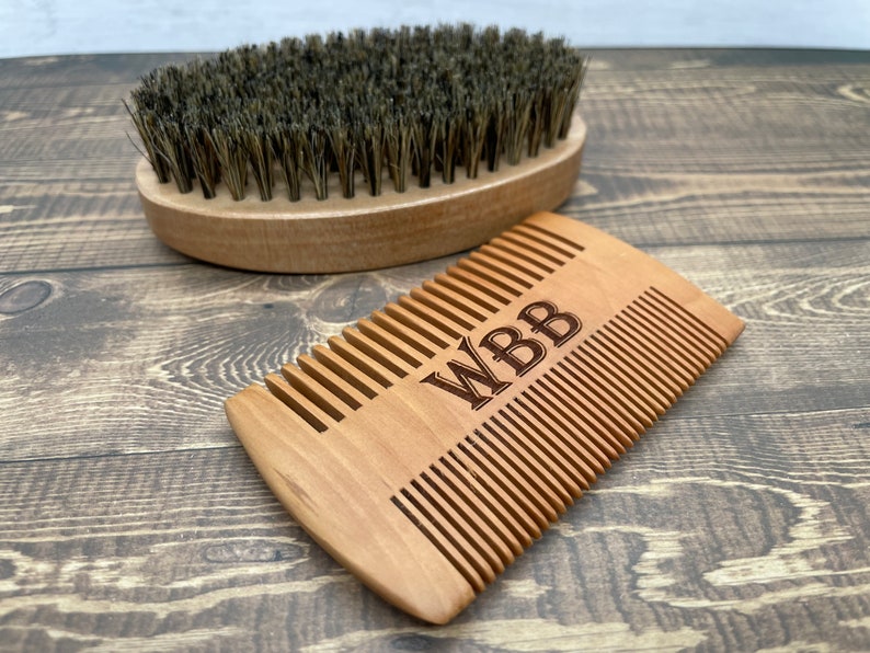 custom beard comb custom beard brush custom beard care set beard brush fathers day gift brother papa gift