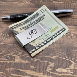 Personalized money clip Anniversary Gift Retirement Money Clip Husband Gift Dad Money Clip Custom minimalistic wallet Gift for him Birthday