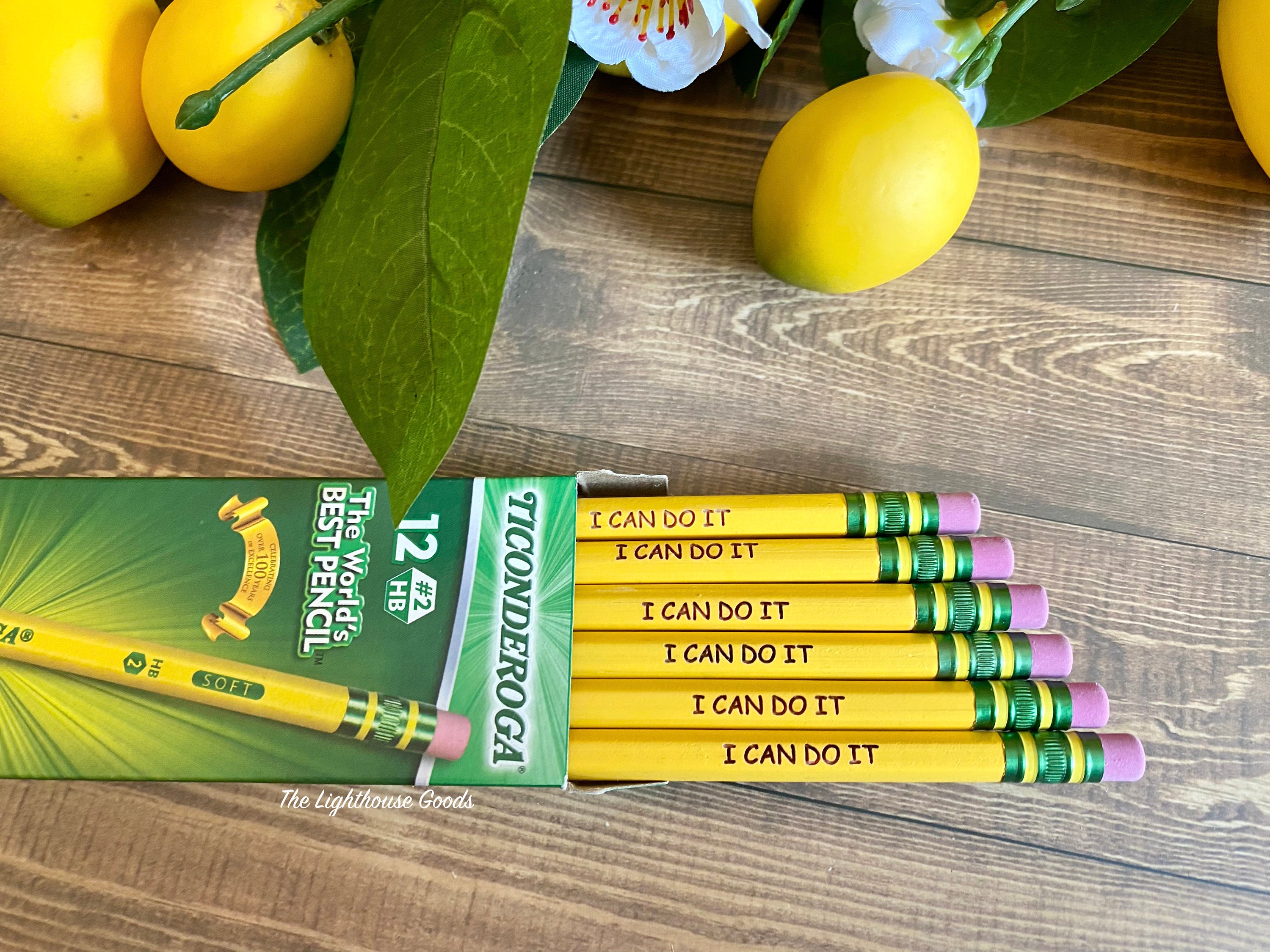 Personalized Pencils Custom Pencils Engraved Pencils Back Etsy