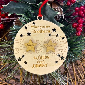 Togetherness Ornament Personalized Wooden Ornament Family Christmas ...